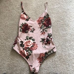 Cute floral body suit